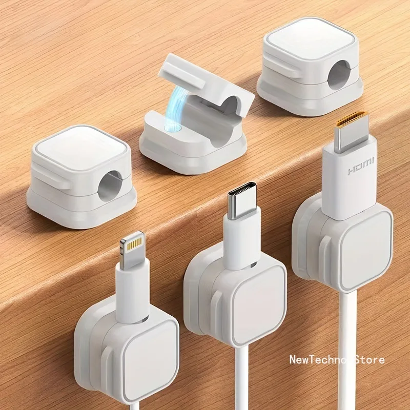 Desk Cable Clip - Magnetic Cable Organizer, Wall-Mounted Data Cable