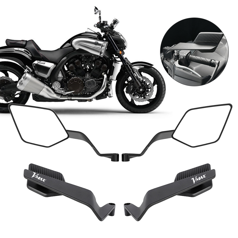 Nmax Tech Max Accessories - Motorcycle Rearview Mirror Shock‑Resistant 360 Rotatable