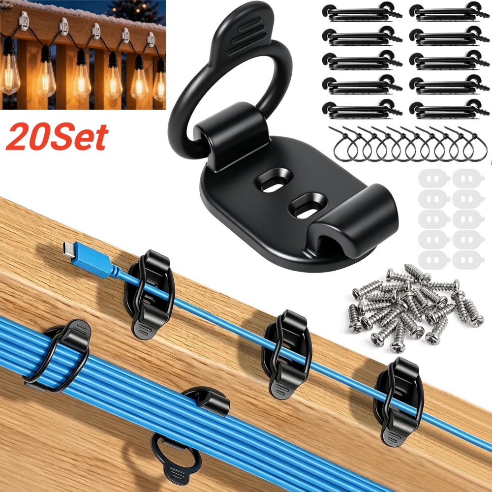 Desk Cable Clip - New Cable Clips Organizer Waterproof Light