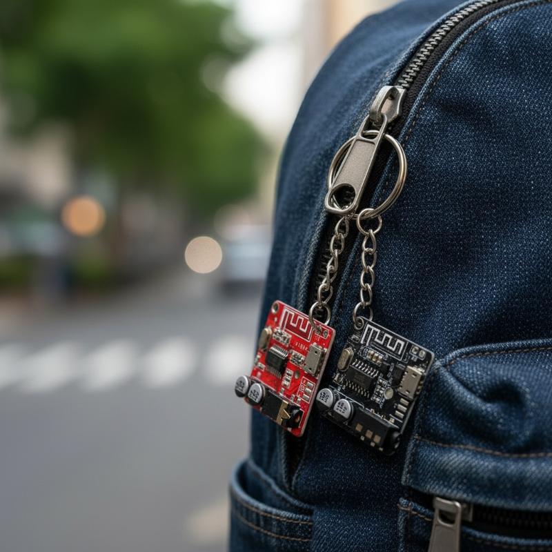 Tech Woven Accessories - Circuit Board Keychain Minimalist Retro PCB