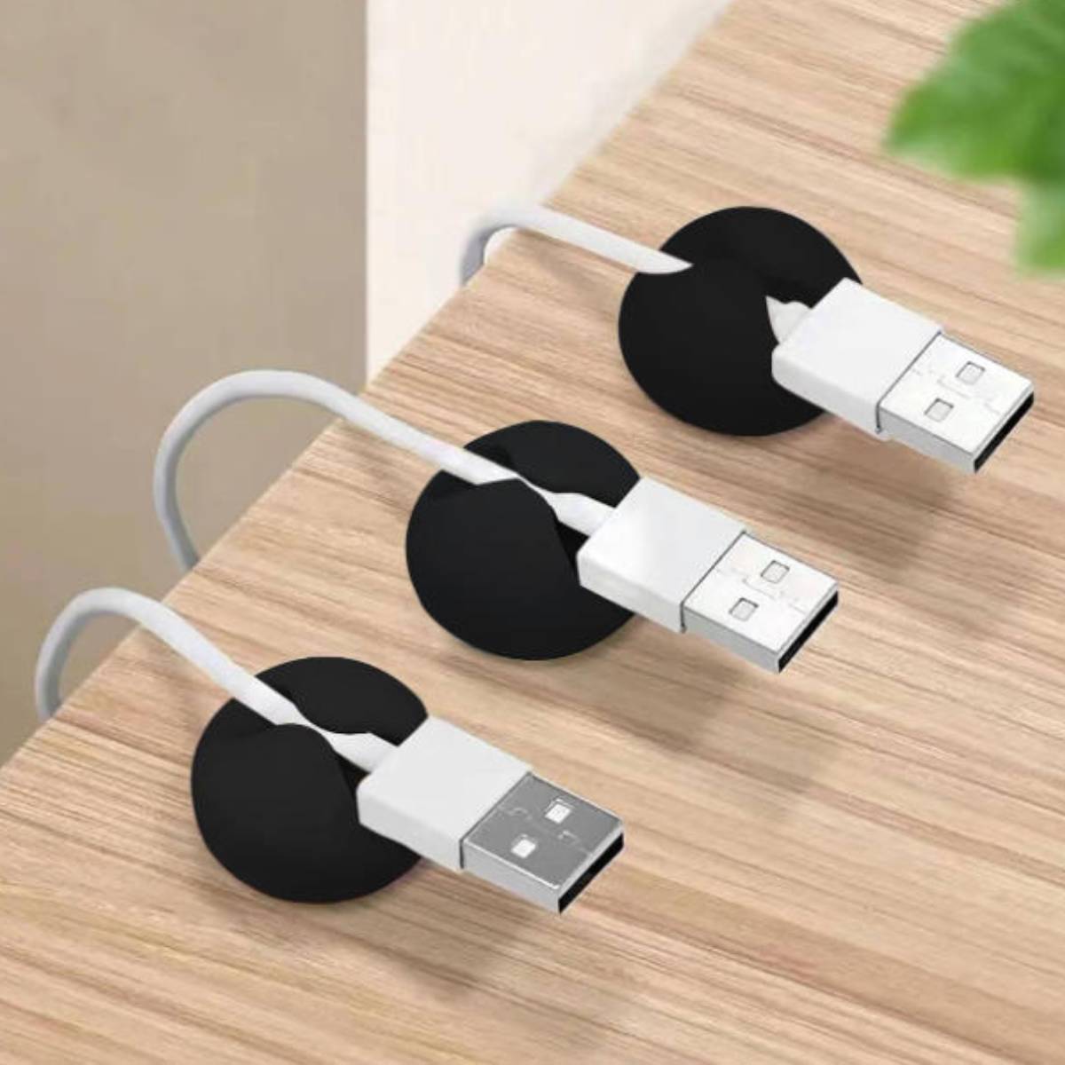 Desk Cable Clip - 1Pc Round Self Adhesive Cable Clip,
