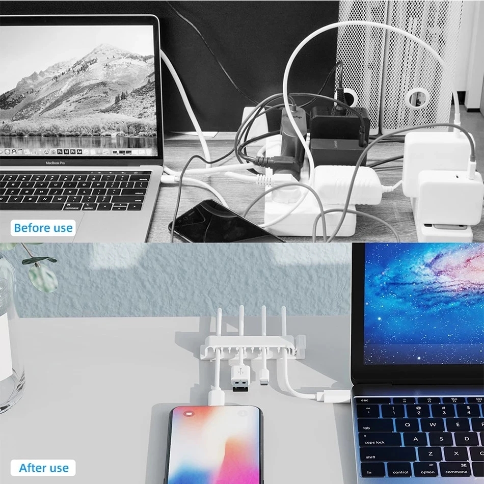 Cable Organizer Self Adhesive  - Desk Cable Clip ulasan dan harga
