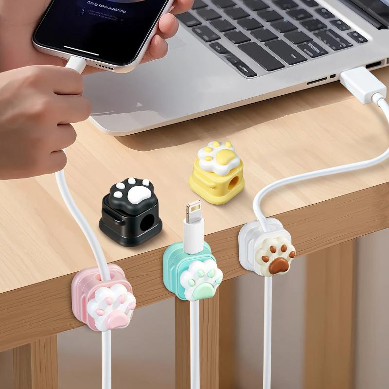 Desktop Cute Cable Organizers  - Desk Cable Clip ulasan dan harga