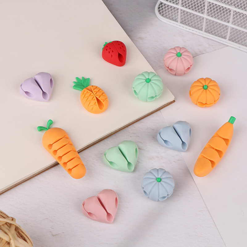 2/4Pcs Cute Love Pineapple Cab - Desk Cable Clip ulasan dan harga
