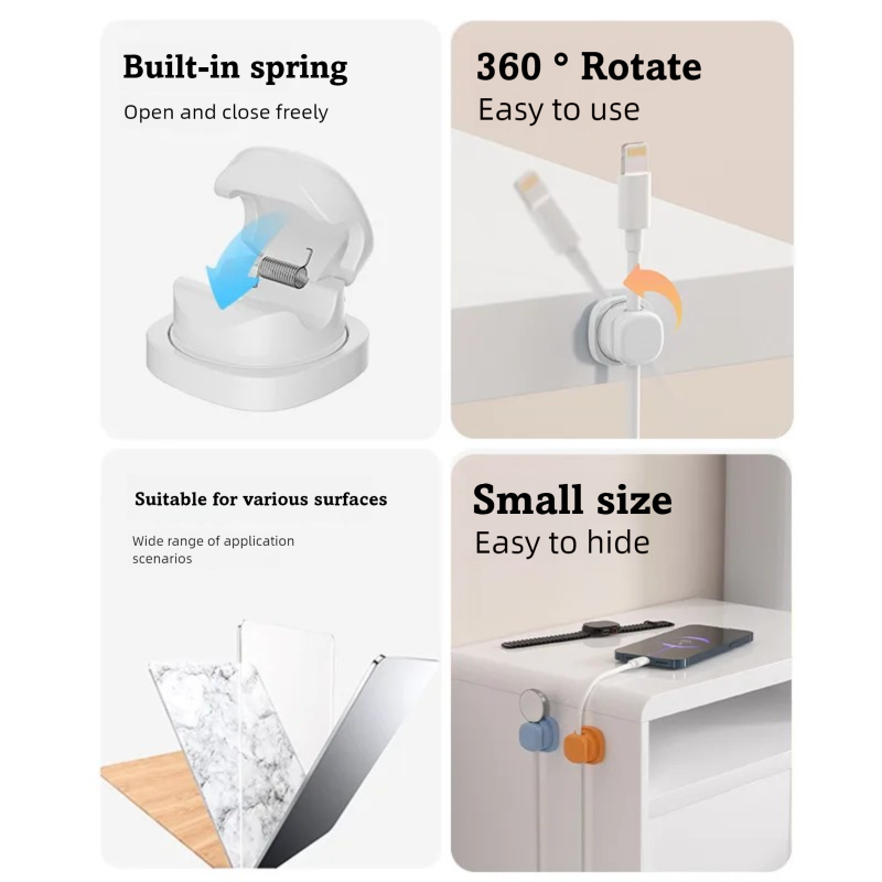 adhesive cable organizer Cable - Desk Cable Clip ulasan dan harga