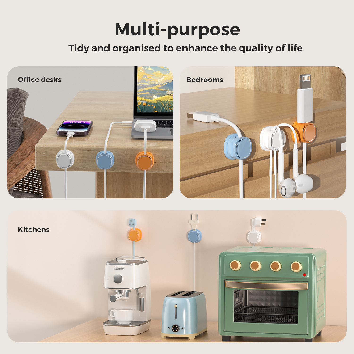 adhesive cable organizer Cable - Desk Cable Clip ulasan dan harga