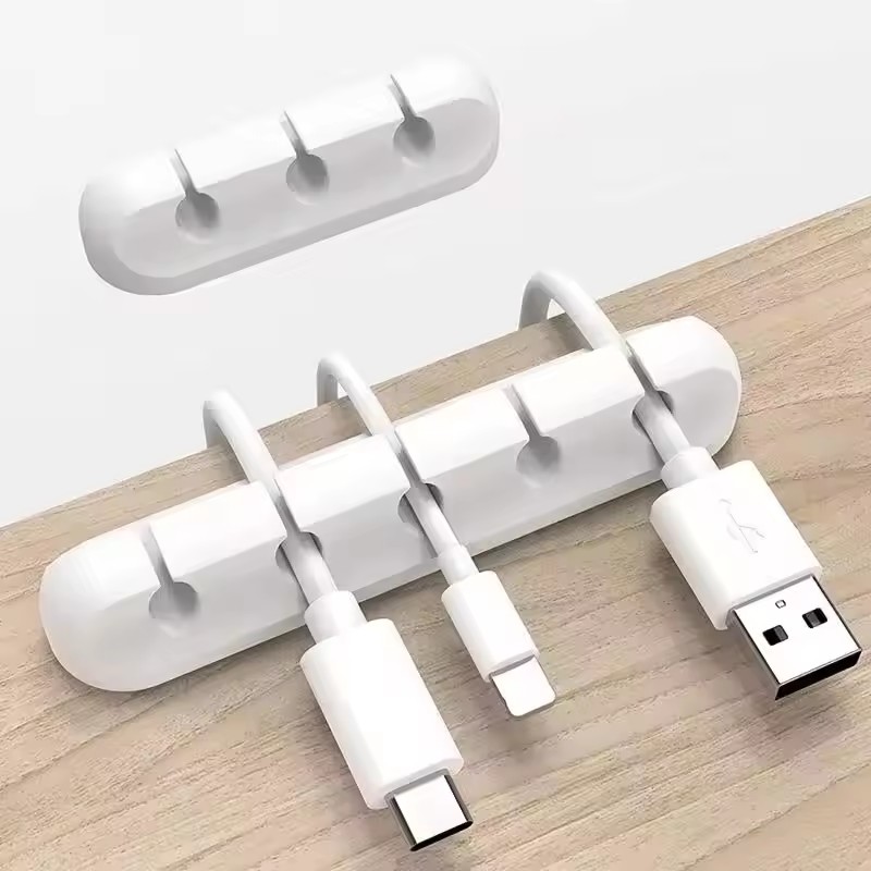 Silicone USB Cable Organizer U - Desk Cable Clip ulasan dan harga