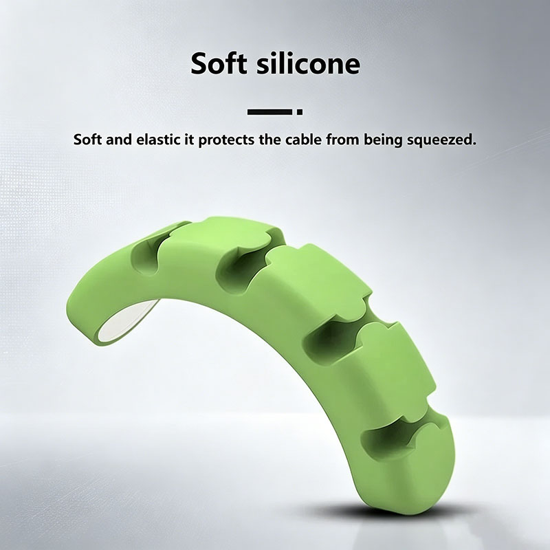Silicone Cable Organizer Self  - Desk Cable Clip ulasan dan harga