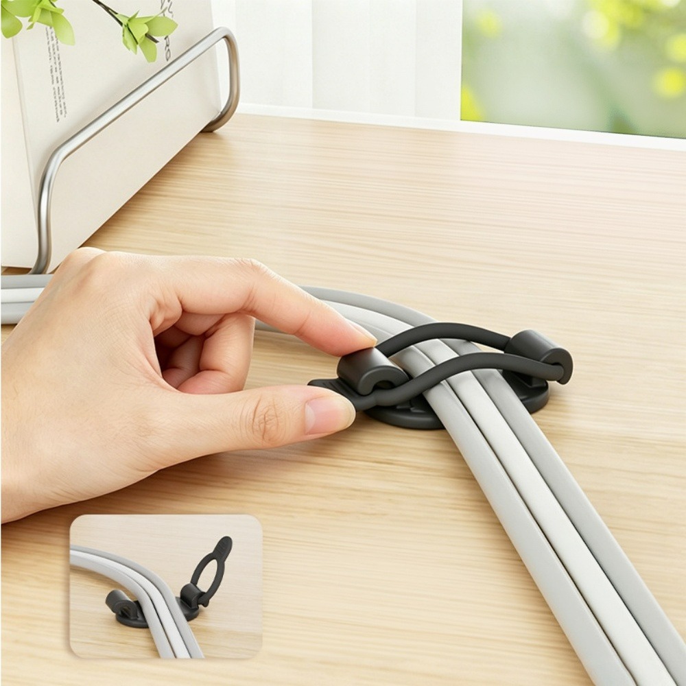 New Cable Clips Organizer Wate - Desk Cable Clip ulasan dan harga