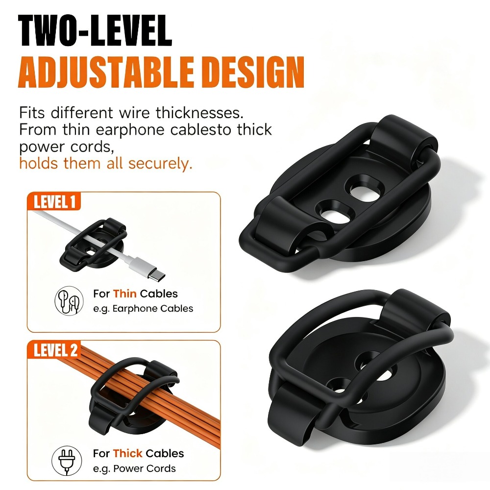 New Cable Clips Organizer Wate - Desk Cable Clip ulasan dan harga