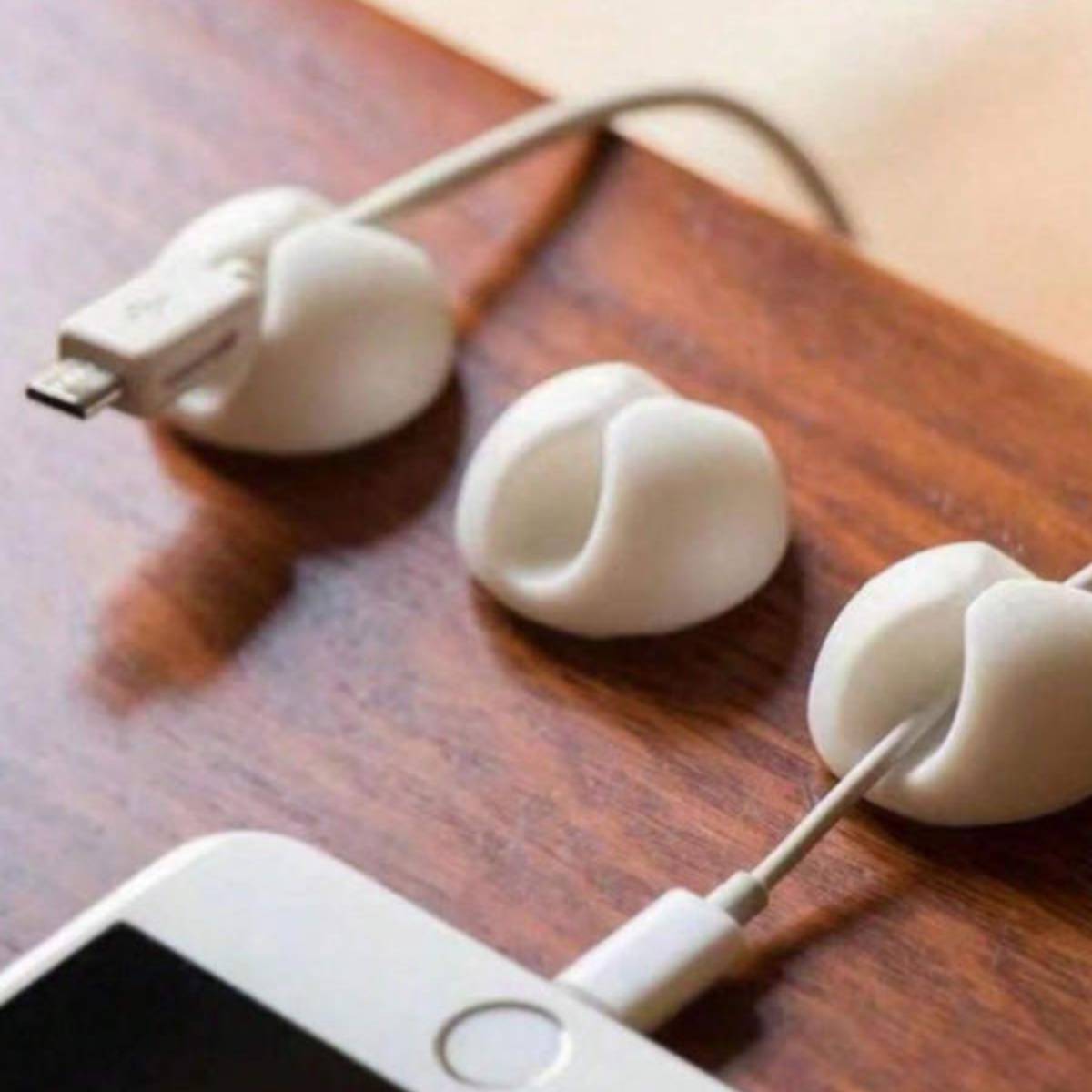 1Pc Round Self Adhesive Cable  - Desk Cable Clip ulasan dan harga